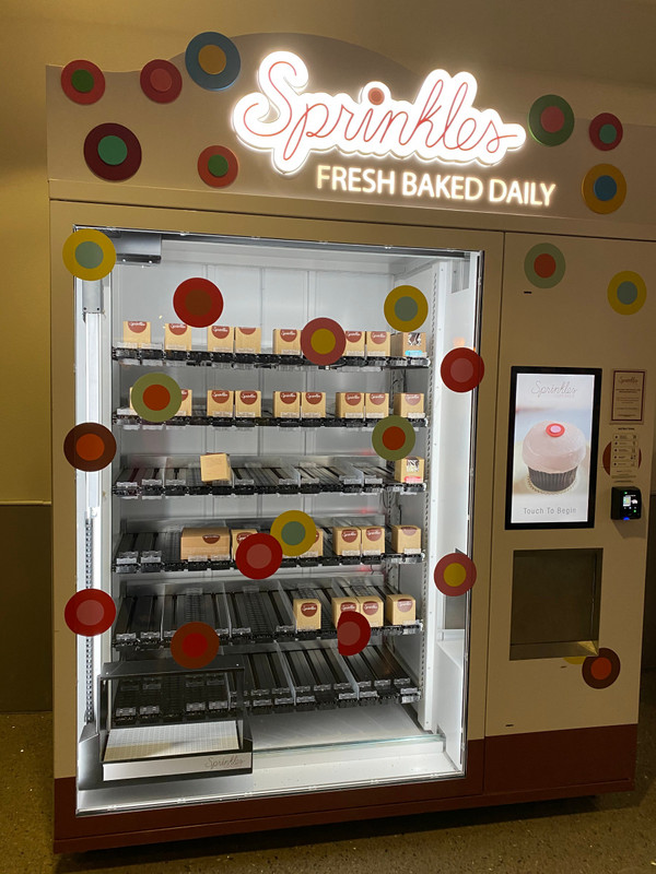Sprinkles Cupcake ATM in the airport