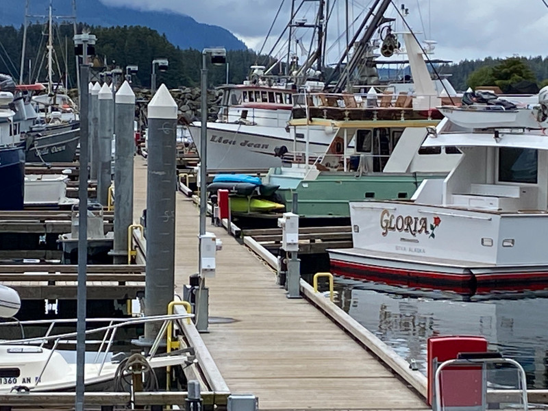 Walking to the park was beautiful (Sitka waterfront)