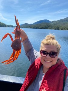 Me with the dungeness crab