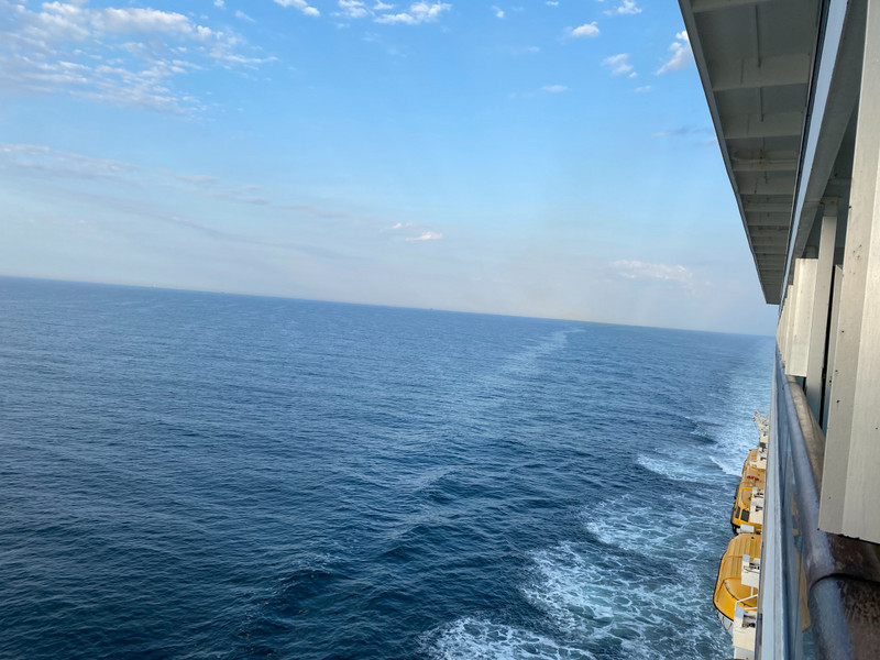 Finally at Sea (this is Day 2)