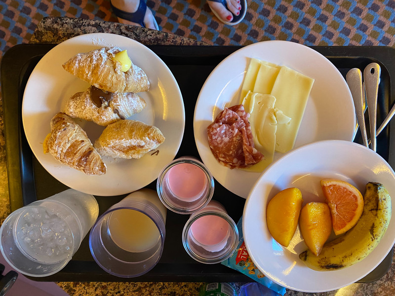 Our buffet breakfast to share