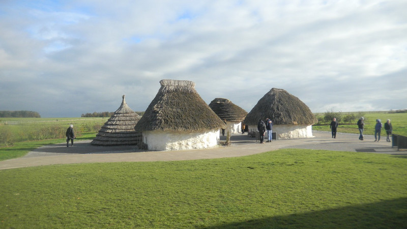 Replica of the little huts families lived in