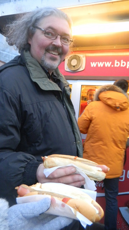 Famous lamb hot dogs in Iceland