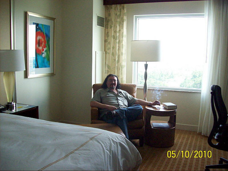 Our King Bed, Smoking Room, Hilton Orlando