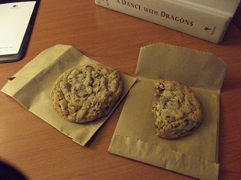 The warm cookies - - thanks Doubletree!!