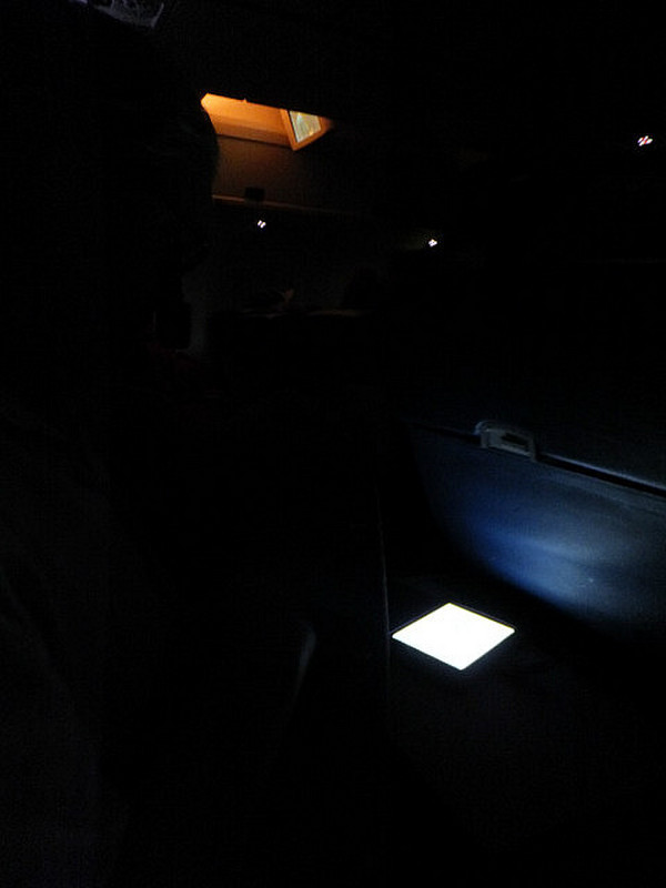 This is how dark it is on the plane at &quot;night&quot;