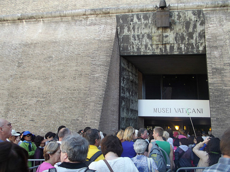 A very tiny portion of the crowds at The Vatican