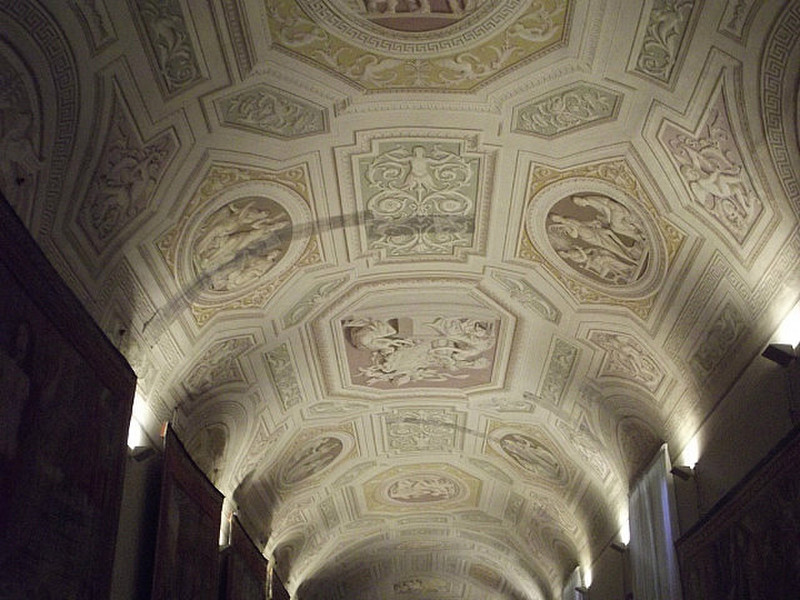 Each hallway had a different ceiling