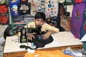 Young Nepali Seamster
