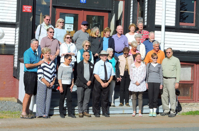 Unofficial group photo in Lunenburg, Nova Scotia