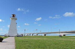 PEI lighthouse and Confederation Bridge