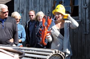 TD Allison Stoyles teaches lobstering