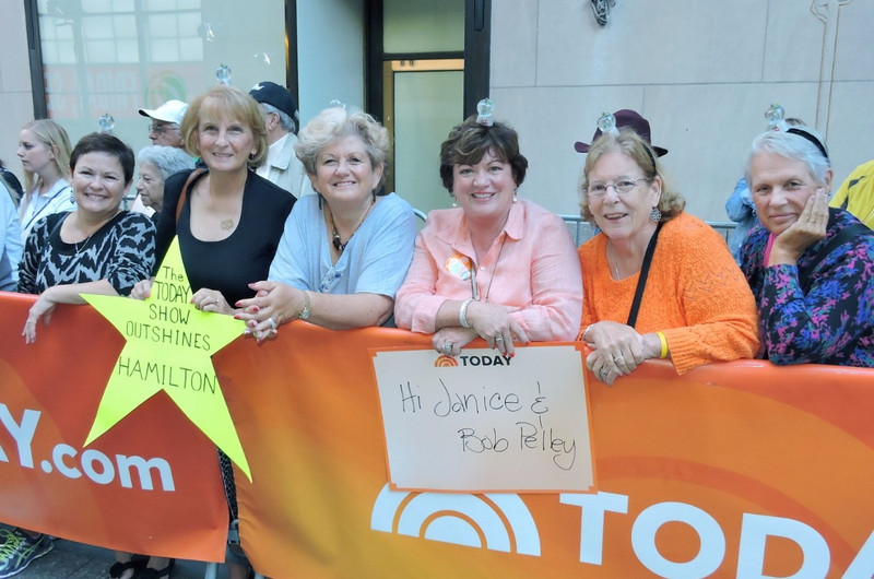 Us at The TODAY Show barricade