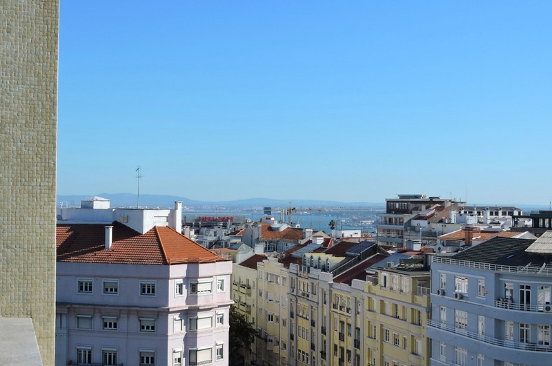 Lisbon skyline from our hotel balcony