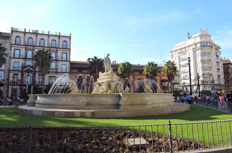 Fountain in Seville, Spain