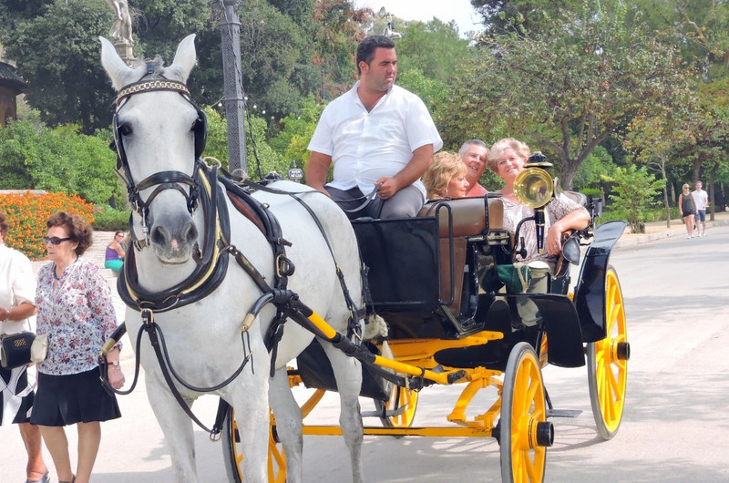 Us heading out on Horse drawn carriage ride