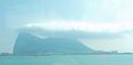 Rock of Gibraltar in the haze