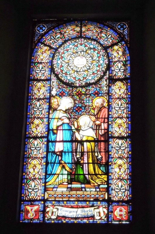 Montserrat stained glass window