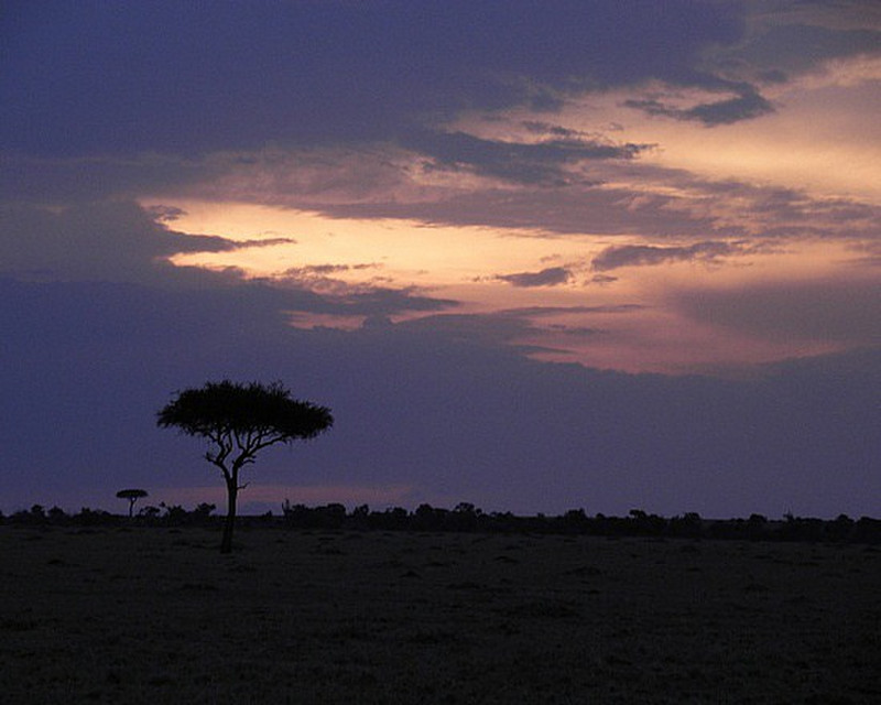 Sunset over Masai Mara