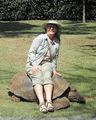 Annie on great tortoise