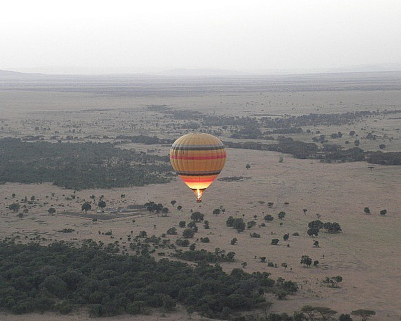Floating over Masai Mara