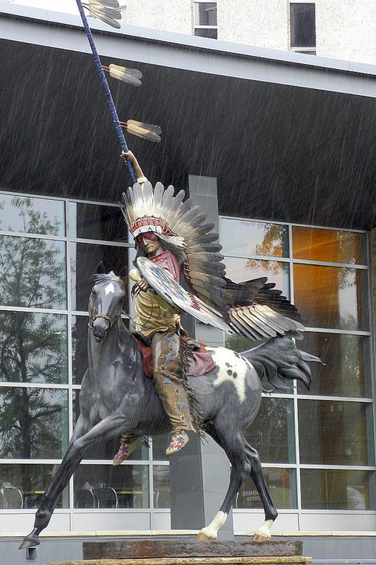 Chief on University of Wyoming campus