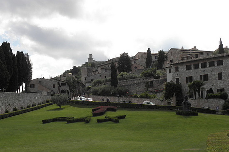 Uphill view from the basilica