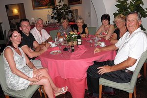 Dinner companions in Torgiano