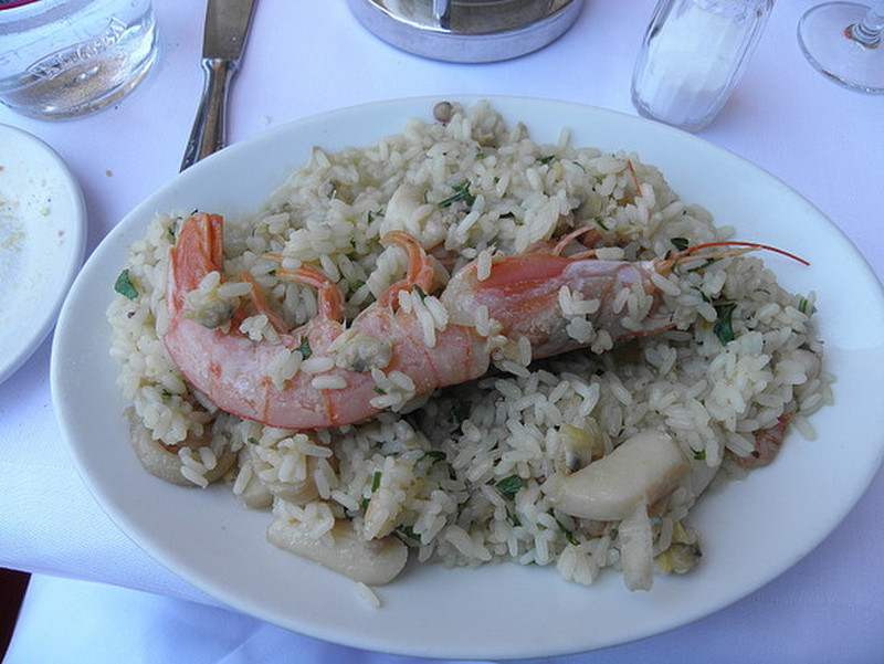 Seafood risotto at San Gimignano