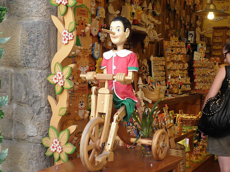 Pinocchio is very famous here