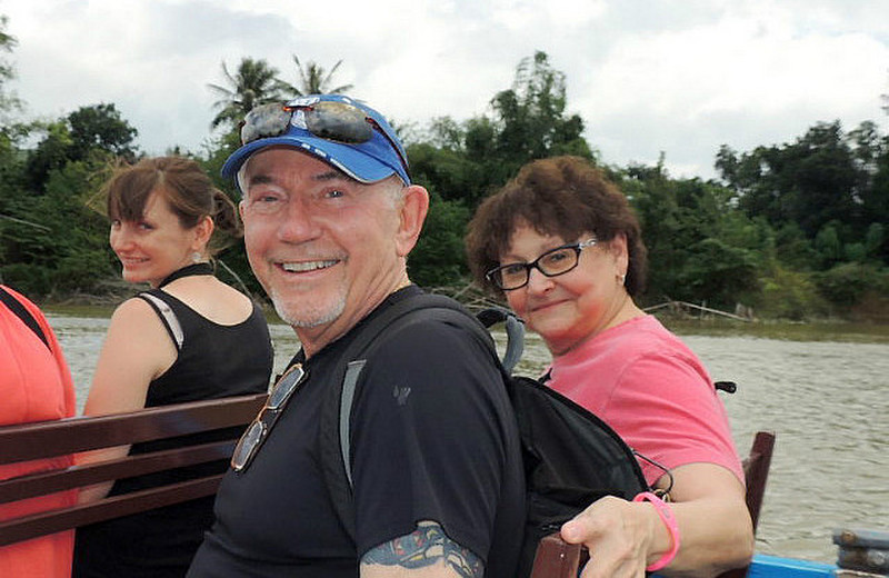 Joe and Dianna Adorjan in Cai River cruise