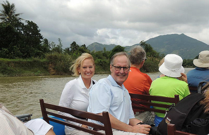Cheryl and Dave Morley on Cai River
