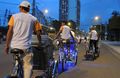 Human-powered cyclo rickshaws