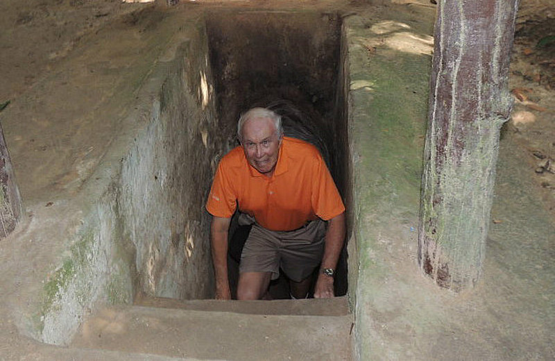Frank Gundlach exits a tunnel