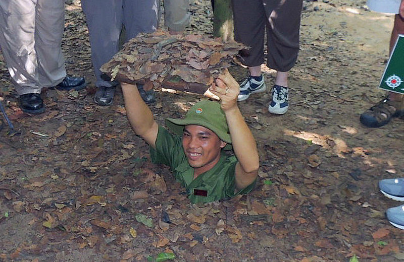 Cu Chi secret entry -- well disgused