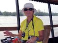 Karin Roby with lychee aboard our sampan