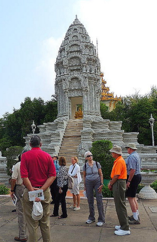 Tauck tour at stupa near Grand Palace