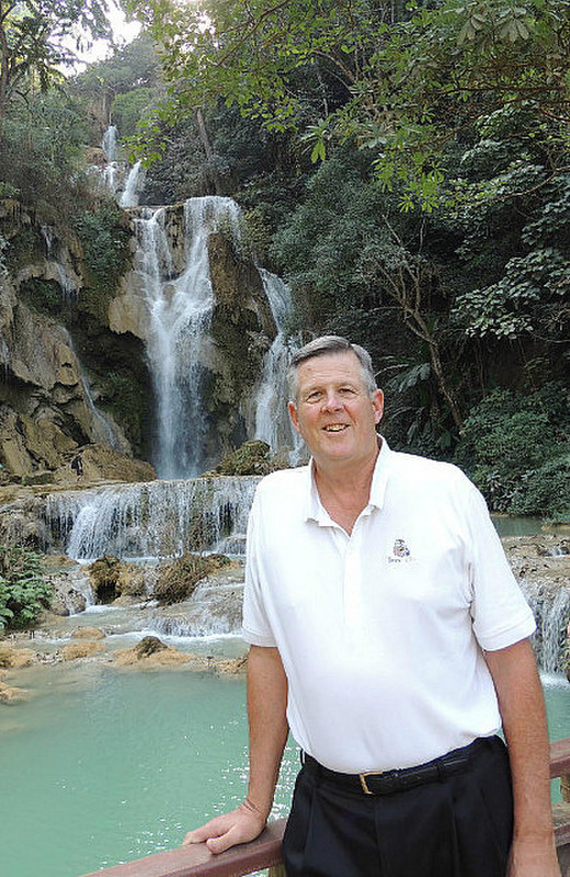 Patrick at Kouang Si Waterfall