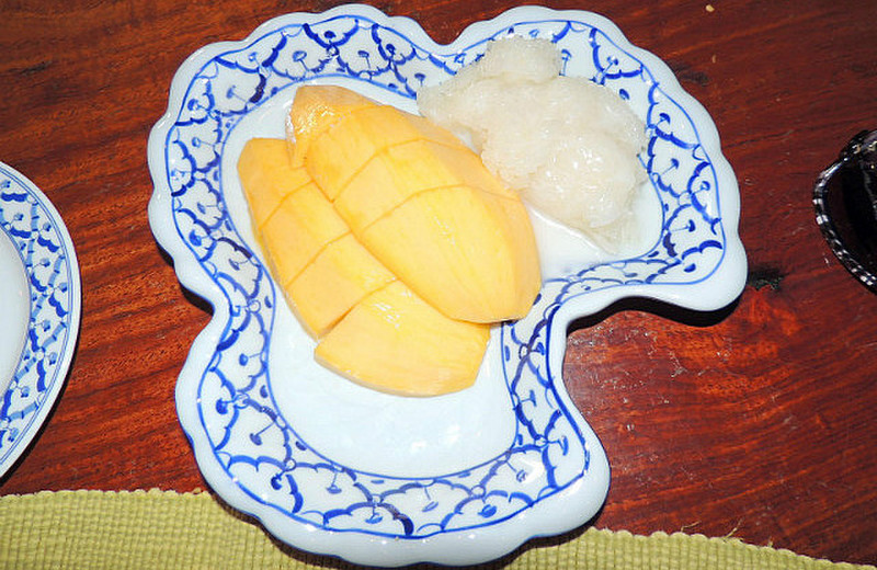 Mango Sticky Rice dessert in Bangkok
