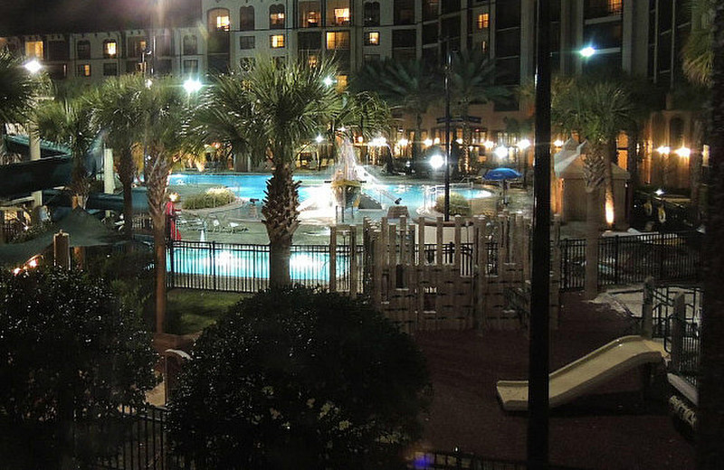 Pool -- view from Sheraton one-BR balcony