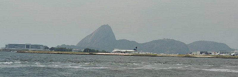 Downtown airport and Sugar Loaf Mountain inRio
