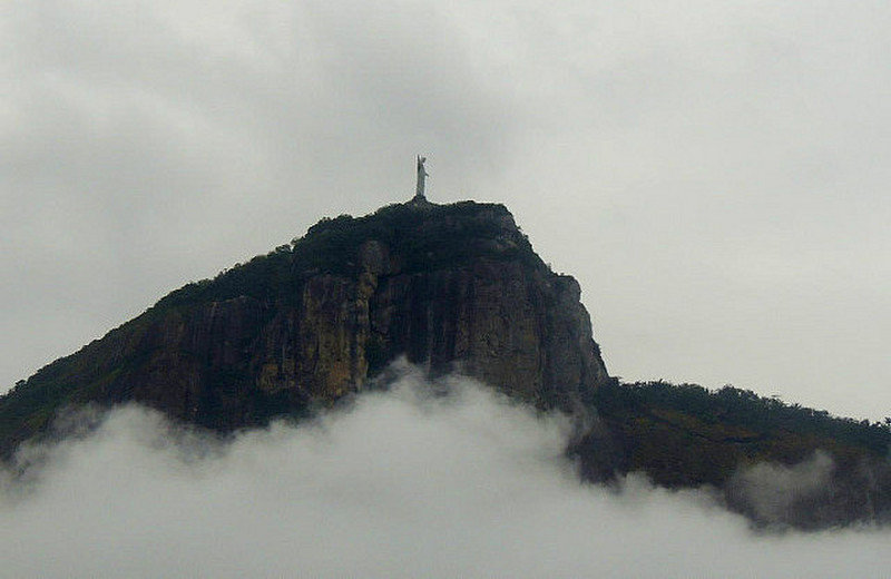 Christ the Redeemer -- farewell shot in the clouds