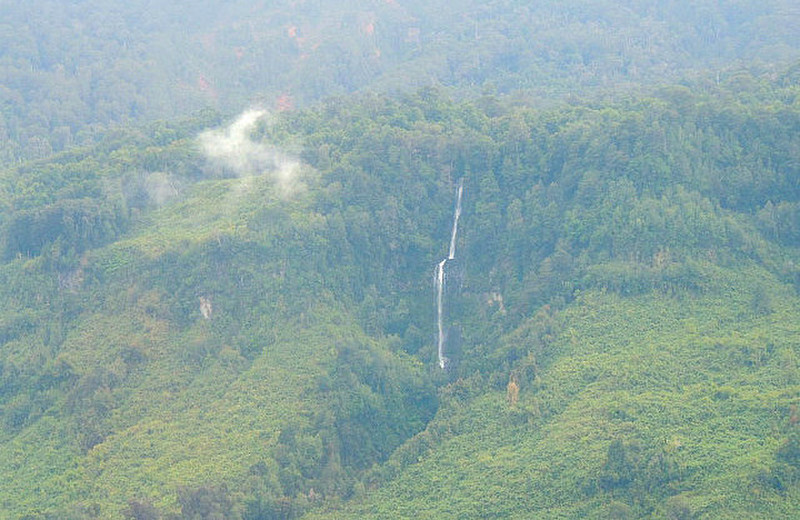 Waterfall on way to Argentina