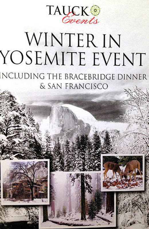 Brochure cover page for event