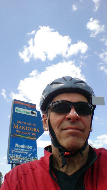 Manitoba border selfie