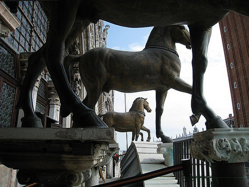 Bronze horses atop San Marco