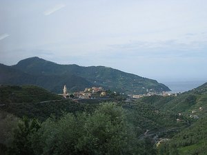 Last view of the Cinque Terre