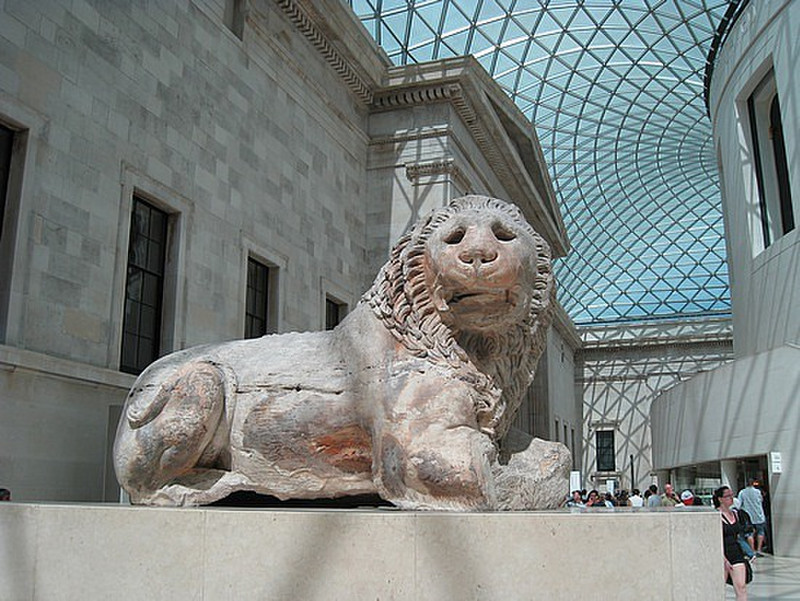 The Lion of Knidos in the Great Court