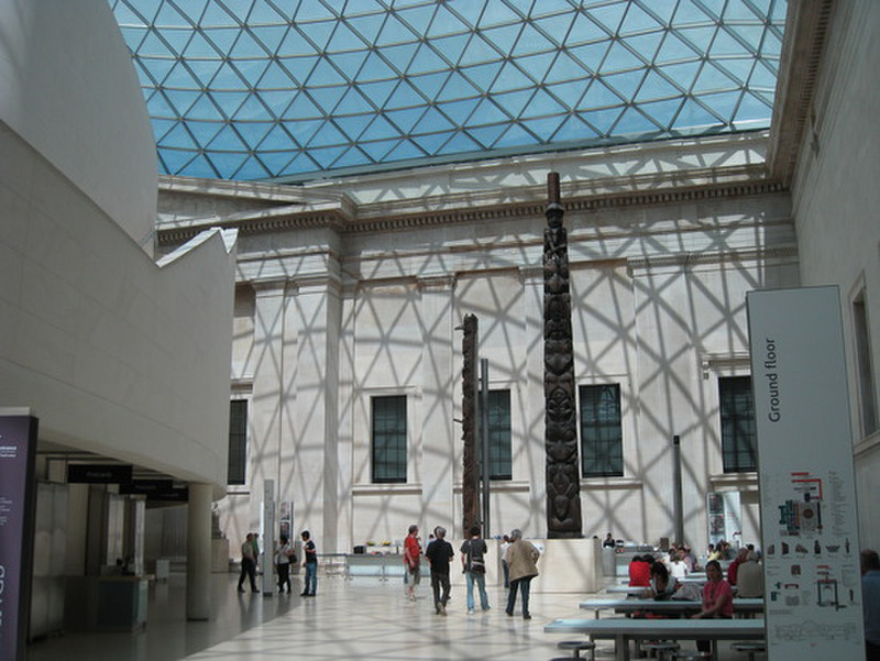 Totems in the Great Court, British Museum
