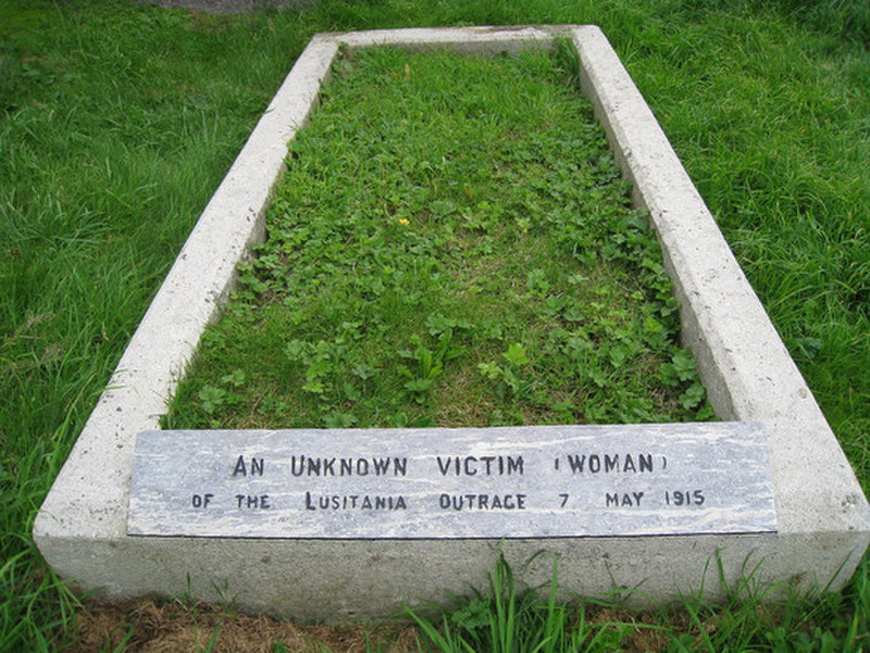 Lusitania victim&#39;s grave